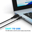 USB Power Speakers Clip-On Computer Stereo Sound Bar 3.5mm for Desktop Laptop PC
