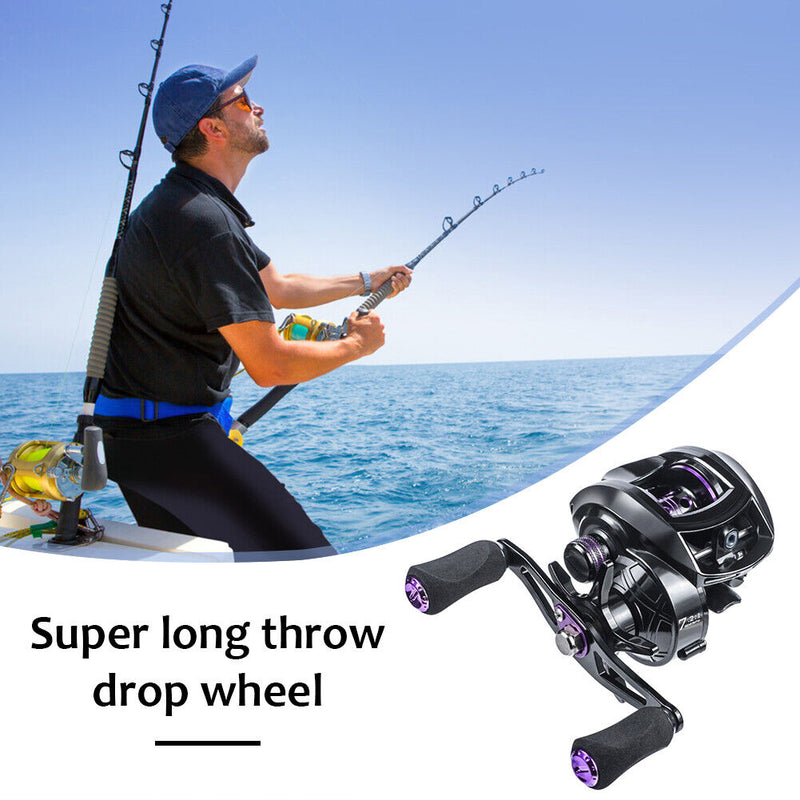 Fishing Reel High Speed Saltwater 8kg Max Drag Bait Casting Metal Fishing Wheel