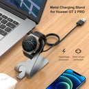 Metal Aluminum Smartwatch Charger Station Bracket for Huawei Watch (Gray) Newly