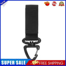 2pcTriangle Backpack Hanging Buckle 360-Degree Rotation D-Shaped Hook Black