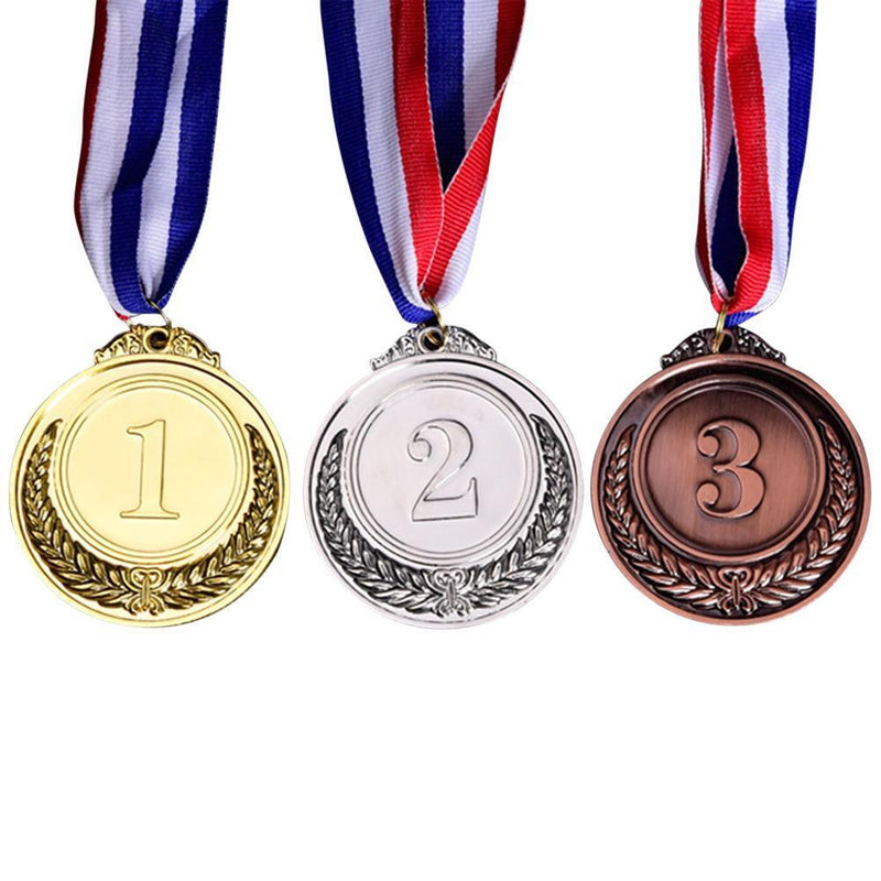 10pcs Children Award Medal Winner Reward Badge Outdoor Game Prize(Bronze 3)
