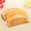 Anti-Static Beard Hair Comb Peach Wood Fine Coarse Teeth Mustaches Brush