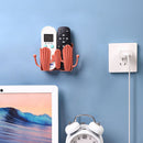Punch Free Wall Storage Box Remote Control Phone Charging Holder (Red) Newly