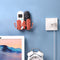 Punch Free Wall Storage Box Remote Control Phone Charging Holder (Red) Newly