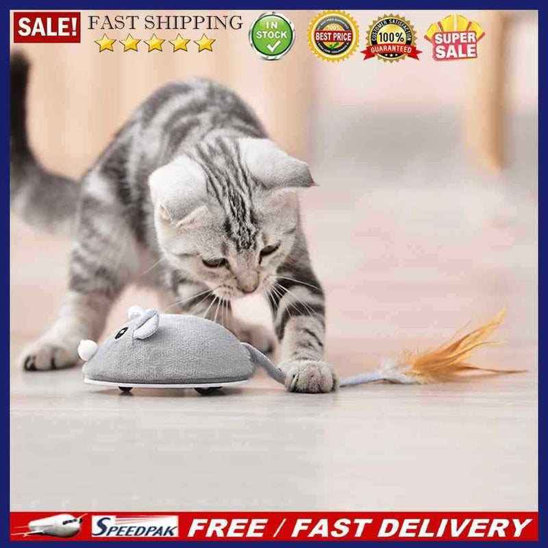 Smart Sensing Mouse Cat Toys USB Charging Interactive Kitten Playing Mice Toys