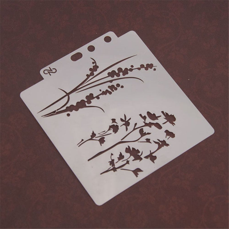 Embossing DIY Craft Scrapbooking Painting template Layering Stencils Flower