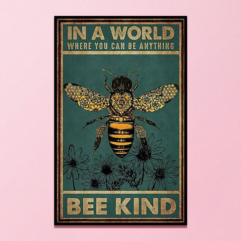 11CT 3 Strand Full Embroidery Bee Cotton Print Cross Stitch Home Decoration