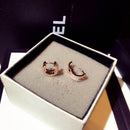 Micro Inlaid Rhinestone Tassel Eardrop Ear Stud Women Wedding Earrings Pendant