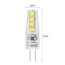 2W Silicone Corn Lamp G4 SMD2835 8 LED Chandelier Light Bulb (Cold White)