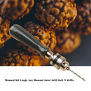 3pcs Hand Twist Drill Set with 1.5/2.0/3.0/4.0/5.0mm Bits Manual Tool