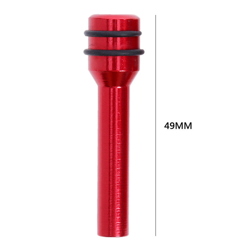 Universal Car Door Lock Knob Aluminum Alloy Door Lock Knob 2 inch (Red) Newly
