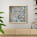 Full Embroidery Stamped Family Letters DIY Cross Stitch Kit 11CT Needlework Sets