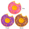 Inflatable Drink Cup Holder Donut Float Pool Party Water Coaster (Brown)
