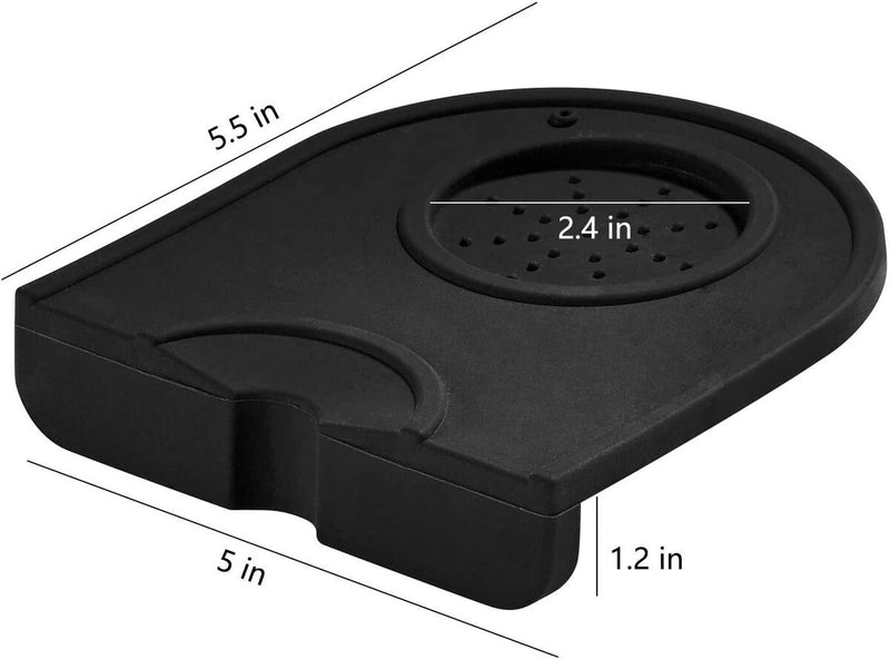 1PC Silicone Coffee Tamper Mat Anti-Slip Espresso Coffee Corner Tamping Pad Mat