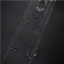 Headdress Rhinestone Fringed Forehead Chain Crystal Long Tassel Headwear