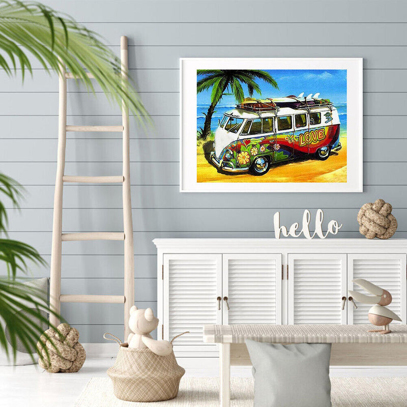 5D DIY Diamond Painting Car Full Drill Rhinestone Mosaic Art Picture for Home