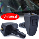 2Pcs Universal Car Front Windshield Washer Jet Nozzles Water Fan Spout Cover