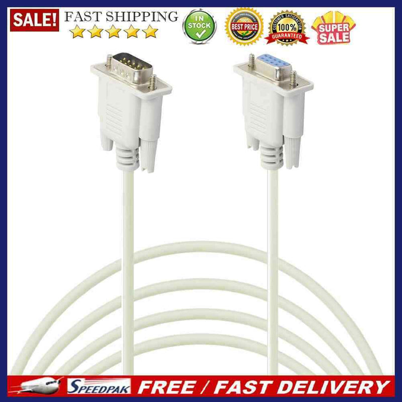 Serial RS232 9-Pin Male to Female DB9 9-Pin Converter Extension Cable(1.5m)