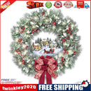 Full Embroidery Kits Christmas Wreath 11CT Stamped Needlework Home Decor