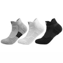 2pair Men Basketball Socks Anti-Slip Towel Bottom Thickened Short Sock Gray