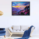 Morning Mountain Oil Paint By Number DIY Handpainted on Canvas Picture Unframed