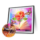 5D DIY Diamond Painting Full Round Drill Shining Rose Wall Decor Rhinestone Art