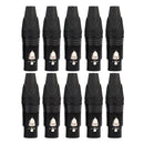10pcs DIY Microphone XLR 3Pin Female Plug Connector Cable Solder Plug MIC A