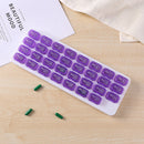 31 Grids Pill Box Case One Month Pill Medicine Container Organizer (Purple)