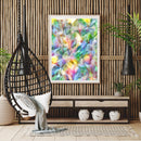 Colorful Leaves Oil Paint By Numbers Kits Canvas Picture Wall DIY Craft Color