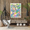 Colorful Leaves Oil Paint By Numbers Kits Canvas Picture Wall DIY Craft Color