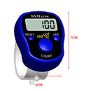 Mini Stitch Marker Row Finger Counter LCD Digital Hand Tally (Dark Blue) Newly