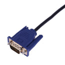 HDMI-compatible Male to VGA Male Transfer Wire HDTV Converter Adapter Aux C