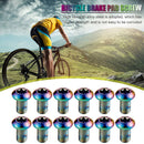 12pcs M5x10mm Disk Brake Rotor Bolts MTB Bike Brake Disc Screw (Multicolor)