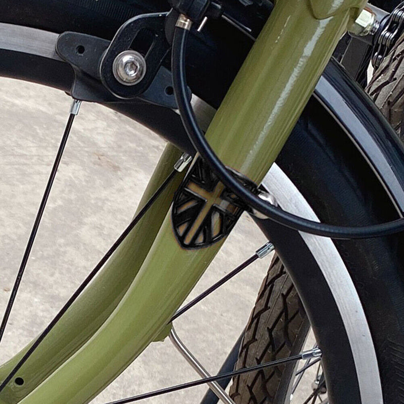 Bicycle Front Fork Protection Brake Line Protector for Brompton (Black)