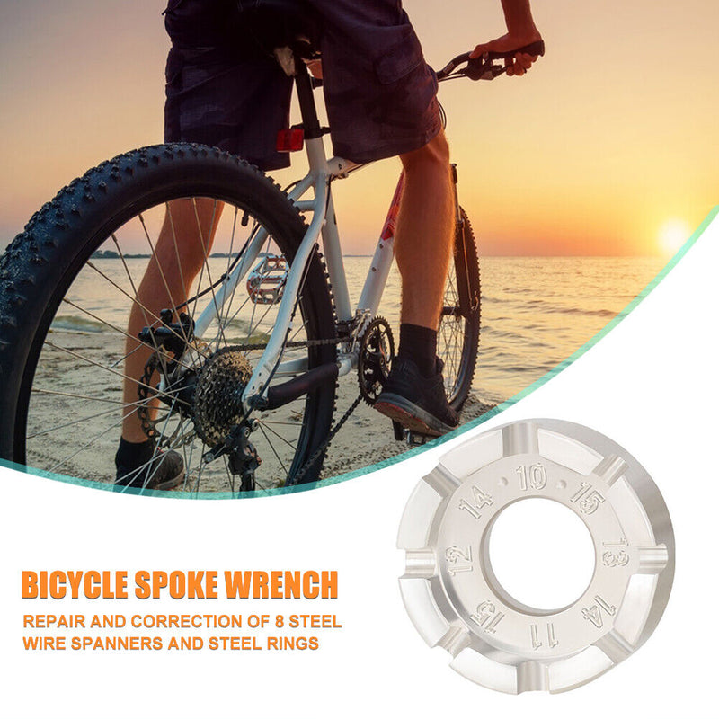 TOOPRE 8 Way Bicycle Spoke Nipple Wrench Galvanized Bike Wheel Repair Hand