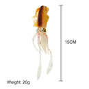 15.5cm 15g Bionic Squid Sea Fishing Lures Crankbait Artificial Wobbler Soft B