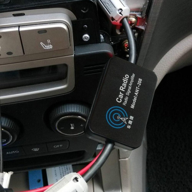 Car Car Radio FM Antenna Signal Booster Amp Amplifier for Marine Car Vehicle