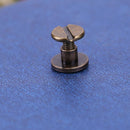 20pcs Copper Leather Craft Belt Wallet Solid Brass Nail Rivets Screws(7) Newly
