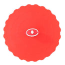 Transparent Red Cherry Silicone Cup Cover Leakproof Reusable Lid (Santa)