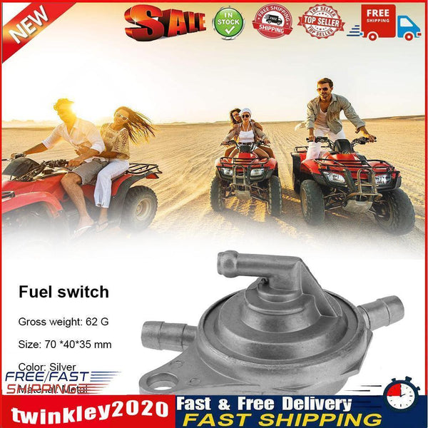 2 Port Shut Off Switch Fuel Pump Petcock for GY6 50cc 125cc 150cc Scooter Newly