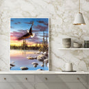 Painting By Numbers Kit DIY Animal Eagle Canvas Oil Art Picture Home Decor