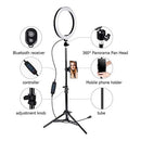 10"" Selfie Ring Light, Portable Adjustable LED Lighting Selfie Circle Light