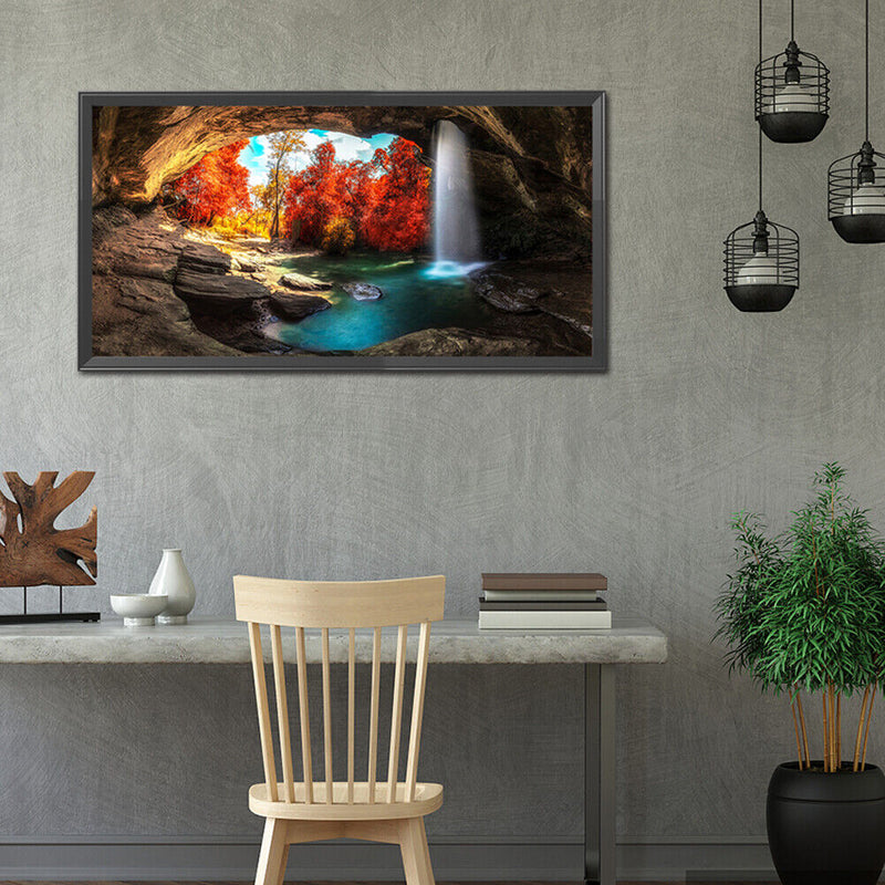 Part Drill Special Shape Rhinestone Painting Kit DIY 5D Mosaic Waterfall Drawing