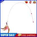 Pet Cat Feather Bell Rod Kitten Teaser Stick Interactive Funny Playing Toys