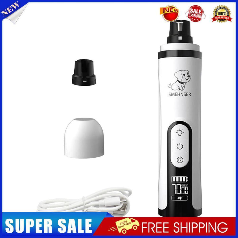 Painless LED Dog Nail Clippers Grinders Pet Silent Cat Paws Nail Trimmer