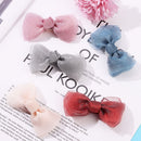 Girls Lovely Pin Barrettes Duckbill Clip Girls Hair Clips Net Yarn Bow Hairpins
