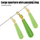 30pcs Copper Head Bobber Drift Fishing Floats Rotation Buoy Seat Fishing Bo