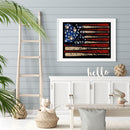 5D DIY Diamond Painting Nail Flag Full Round Drill Mosaic Art Home Picture Newly