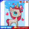 DIY 5D Cartoon Horn Horse Part Special Shape Diamond Painting Kit (T049)