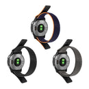Nylon Loop Strap for Garmin Fenix 7S/6S/5S Watch Band (20mm Dark Blue)